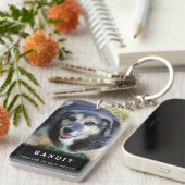 Der Schlüsselanhänger der Hundegedächtnisse trauer (Vorderseite rechts)