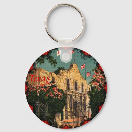 Der Schlüsselanhänger von Alamo Vintag Texas (Vorderseite)