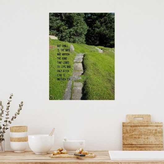 Der schmale Pfad Poster (Küche)