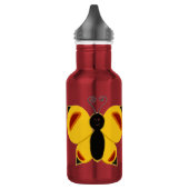 Der Schmetterling Edelstahlflasche (Links)