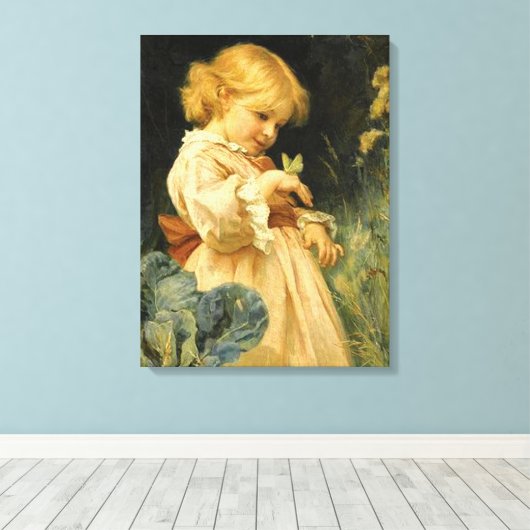 Der Schmetterling Leinwanddruck (Insitu (Holzboden))