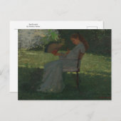 Der Schmetterling von Winslow Homer Postkarte (Vorne/Hinten)