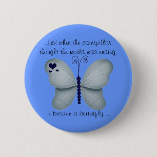 Der Schmetterlings-motivierend Knopf Button