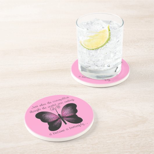 Der Schmetterlings-Untersetzer Getränkeuntersetzer (Seite)