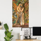 Der Schmetterlingskuss Poster (Heimbüro)