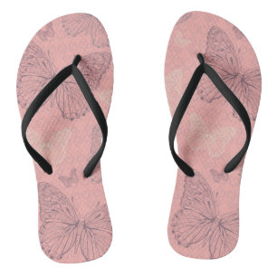 Der Schmetterlingsrosa Badesandalen