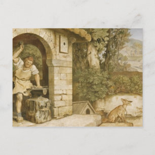 Der Schmied von Ruhla, c.1854-55 Postkarte