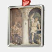 Der Schmied von Ruhla, c.1854 Silbernes Ornament (Links)