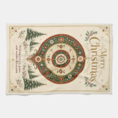 Der Schmuck des Winterwunders Geschirrtuch (Horizontal)