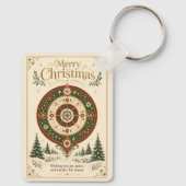 Der Schmuck des Winterwunders Schlüsselanhänger (Rückseite)