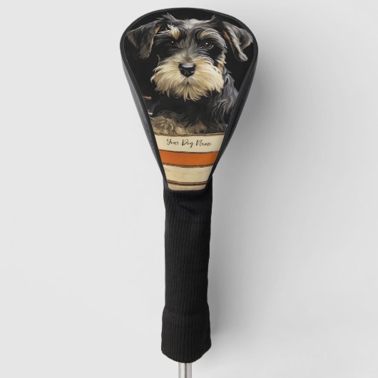 Der Schnauzer Hund 2001 - Odessa Leyendecker Golf Headcover (Vorderseite)