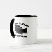 Der Schnee fällt, und ich muss Schneepflug pflügen Tasse (Vorderseite Links)