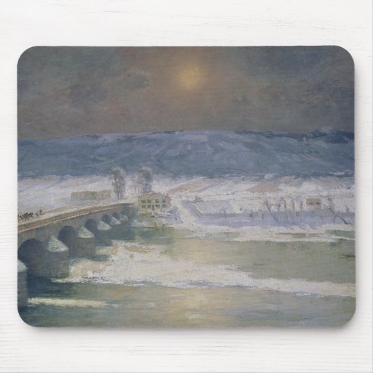 Der Schnee in Auvergne, 1886 Mousepad (Vorne)