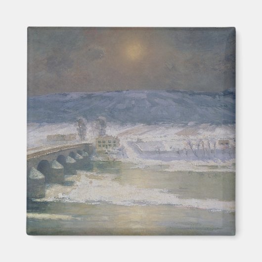 Der Schnee in der Auvergne, 1886 Magnet (Vorne)