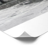 Der Schnee muss auf Druck gehen Poster (Ecke)