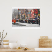 Der Schnee muss auf Druck gehen Poster (Küche)