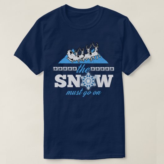 Der Schnee muss in den Winterschnee gehen Umweltsc T-Shirt (Design vorne)