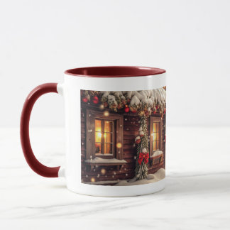 der schneebedeckte Winter Tasse