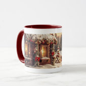 der schneebedeckte Winter Tasse (Vorderseite Links)