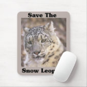 Der Schneeleopard gerettet Mousepad (Mit Mouse)
