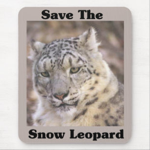 Der Schneeleopard gerettet Mousepad