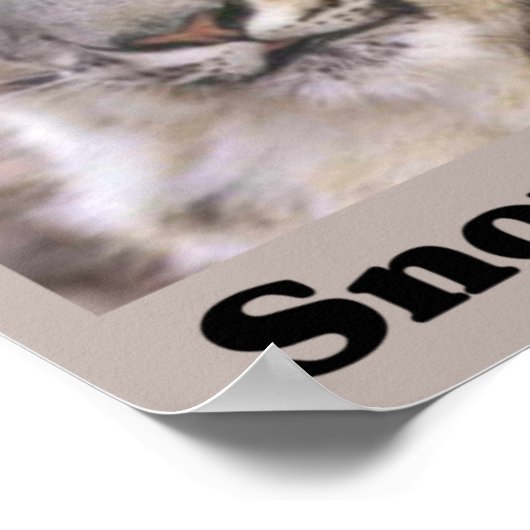 Der Schneeleopard gerettet Poster (Ecke)