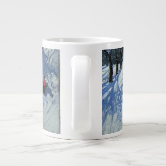 Der Schneemann 2 Jumbo-Tasse (Rückseite)