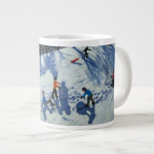 Der Schneemann 2 Jumbo-Tasse (Vorderseite Rechts)
