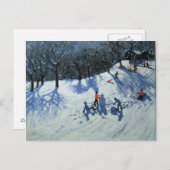 Der Schneemann 2 Postkarte (Vorne/Hinten)