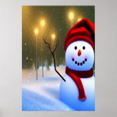 Der Schneemann | AI Art Poster (Vorne)