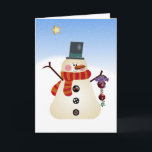 Der Schneemann Feiertagskarte<br><div class="desc">Haben Sie ein super schneebedecktes Weihnachten mit diesem wunderlichen Schüttel-ApparatSchneemann.</div>