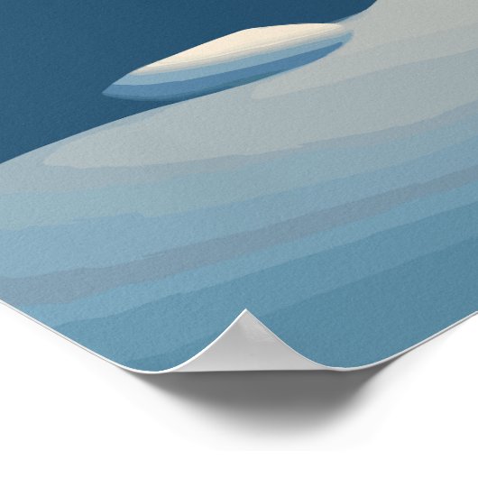 Der Schneemann im Whirlpool Poster (Ecke)