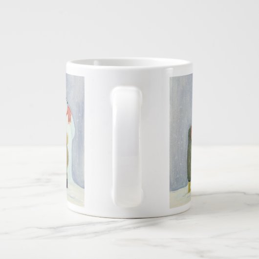 Der Schneemann Jumbo-Tasse (Rückseite)