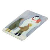 Der Schneemann Magnet (Linke Seite)