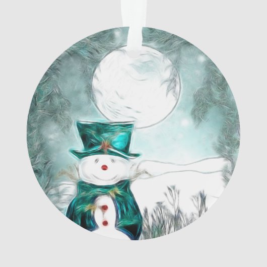 Der Schneemann Ornament (Rückseite)