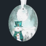 Der Schneemann Ornament<br><div class="desc">Erhältlich in Untersetzer,  Weinzauber,  Ornamente,  Armbanduhr,  Anhänger,  Charme/Armband,  Flaschenöffner,  Zuckerkochen,  Kuchen-Pop und Oreo-Leckereien.</div>