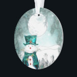 Der Schneemann Ornament<br><div class="desc">Erhältlich in Untersetzer, Weinzauber, Ornamente, Armbanduhr, Anhänger, Charme/Armband, Flaschenöffner, Zuckerkochen, Kuchen-Pop und Oreo-Leckereien.</div>