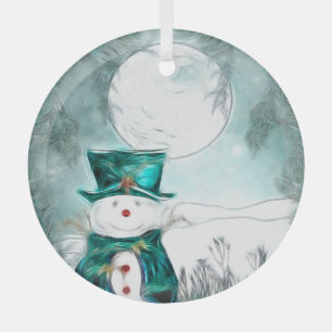 Der Schneemann Ornament Aus Glas