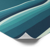 Der Schneemann schwimmt Poster (Ecke)