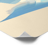 Der Schneemann trägt die olympische Fackel Poster (Ecke)