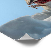 Der Schneemann und die Biene Poster (Ecke)