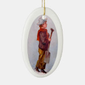 Der Schneeschuh Keramikornament (Rechts)