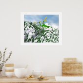 Der Schneeschuhfahrer Poster (Küche)