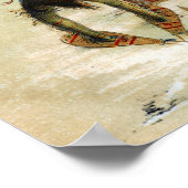 Der Schneeschuhtanz zum Dank des großen Geistes Poster (Ecke)