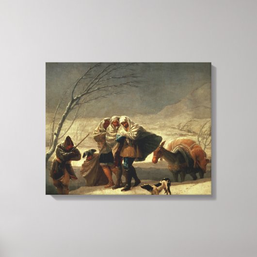Der Schneesturm 1786-87 Leinwanddruck (Vorderseite)