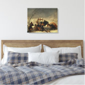 Der Schneesturm 1786-87 Leinwanddruck (Insitu (Schlafzimmer))