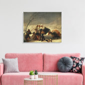 Der Schneesturm 1786-87 Leinwanddruck (Insitu (Wohnzimmer))