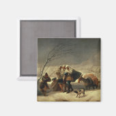 Der Schneesturm 1786-87 Magnet (Vorderseite/Rückseite)