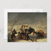 Der Schneesturm 1786-87 Postkarte (Vorne/Hinten)