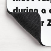 Der schnelle braune Fox aus Himbeere.. T-Shirt Mousepad (Ecke)